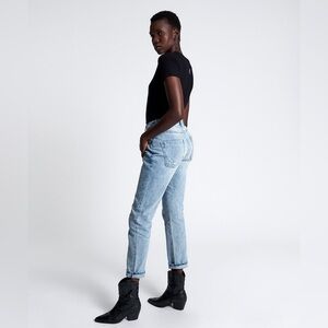 One Teaspoon High Rise Baggies Salty Dog Wash Straight Leg Jeans